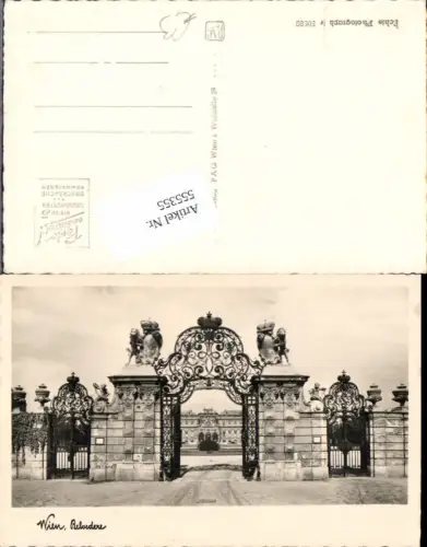 555355,Wien Landstraße Belvedere Gitter Tor
