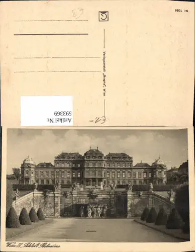 593369,Wien Landstraße Schloss Belvedere Vienna