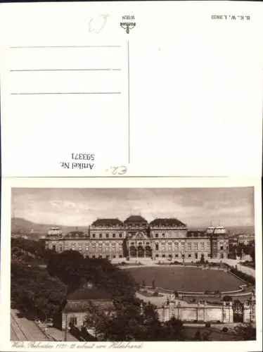 593371,Wien Landstraße Schloss Belvedere Vienna