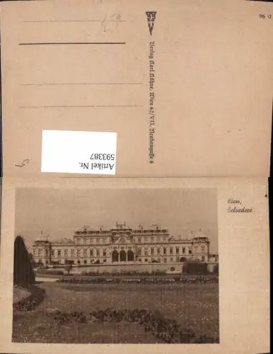 593387,Wien Landstraße Schloss Belvedere Vienna