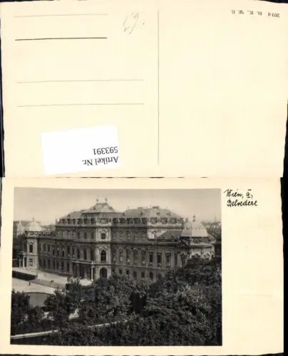 593391,Wien Landstraße Schloss Belvedere Vienna
