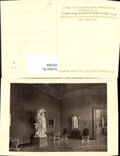 593394,Wien Landstraße Schloss Belvedere Innen Der gelbe Saal Vienna