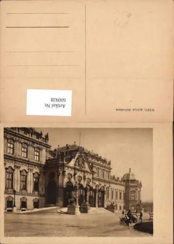600928,Wien Vienna Landstraße Schloss Belvedere