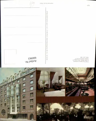 600963,Mehrbild Ak Wien Vienna Landstraße HungarHotels Hotel Hungaria