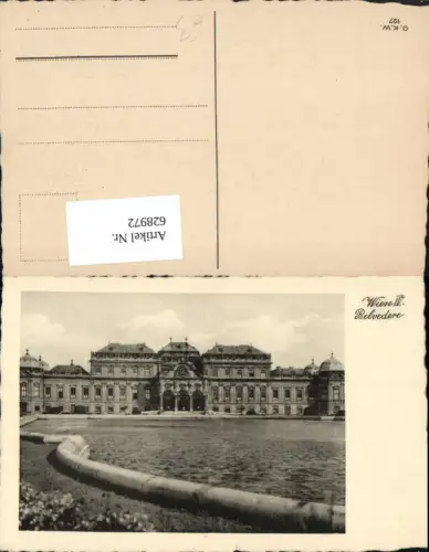 628972,Wien Vienna Landstraße Schloss Belvedere Brunnen