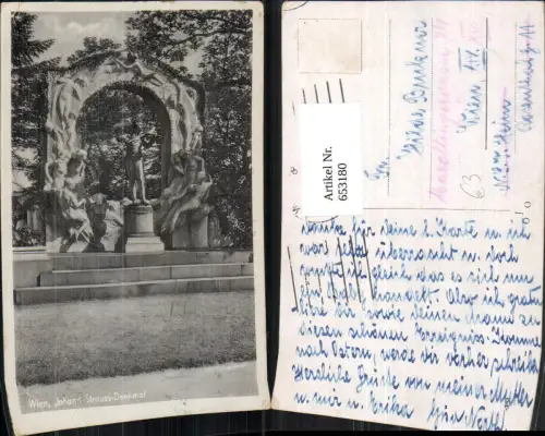 653180,Wien Vienna Landstraße Stadtpark Johann-Strauß-Denkmal