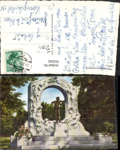 653242,Wien Vienna Landstraße Stadtpark Johann-Strauß-Denkmal
