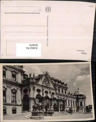 653679,Wien Vienna Landstraße Schloss Belvedere