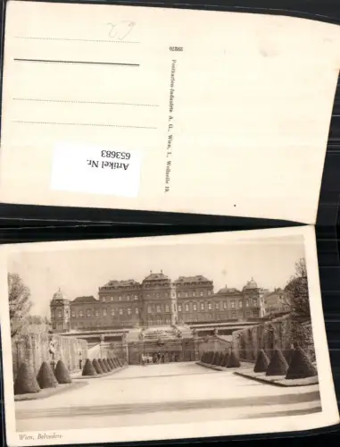 653683,Wien Vienna Landstraße Schloss Belvedere
