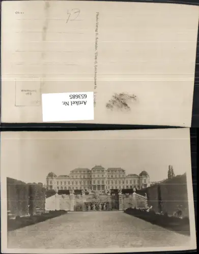 653685,Foto Ak Wien Vienna Landstraße Schloss Belvedere