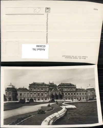 653690,Wien Vienna Landstraße Schloss Belvedere