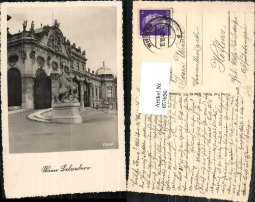 653696,Foto Ak Wien Vienna Landstraße Schloss Belvedere
