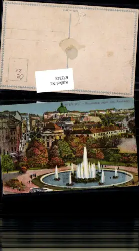 672243,Wien Vienna Landstraße Panorama geg. d. Rennweg Brunnen