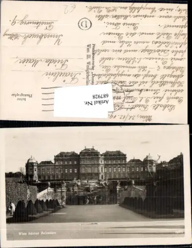 687928 Wien Landstraße Schloss Belvedere