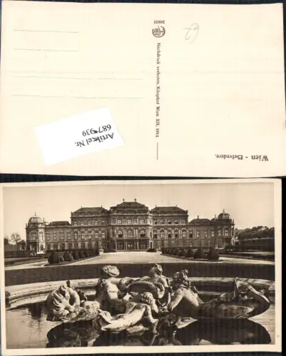 687939 Wien Landstraße Schloss Belvedere