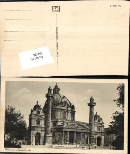 704376 Wien Landstraße Karlskirche