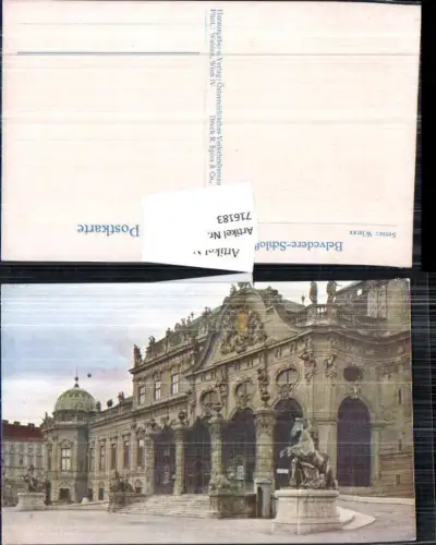 716183 Wien Landstrasse Belvedere