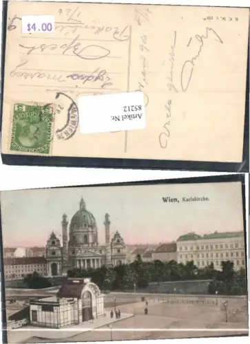 85212,Wien 4 Wieden Karlskirche Karlsplatz B.K.W.I 159