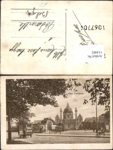 114482,Wien Karlskirche 4 Wieden Tram Tramway Strassenbahn Karlsplatz