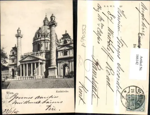 166142,Wien 4 Wieden Karlskirche 1905