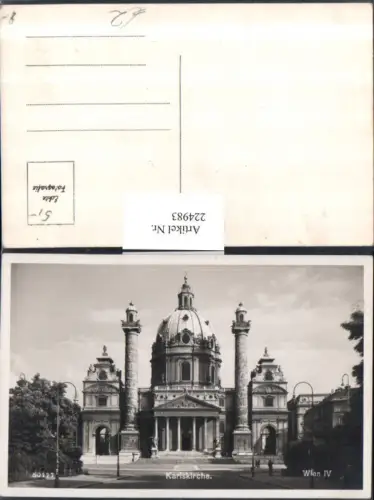 224983,Wien Wieden Karlskirche Kirche