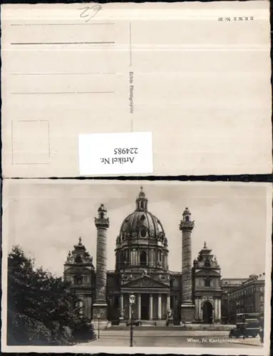 224985,Wien Wieden Karlskirche Kirche