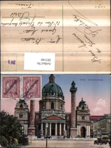 285340,Wien Wieden Karlskirche Kirche pub Brüder Kohn B.K.W.I. 24