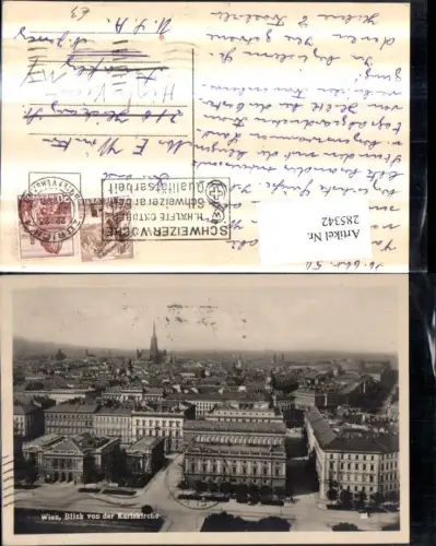 285342,Wien Wieden Totale Blick von d. Karlskirche