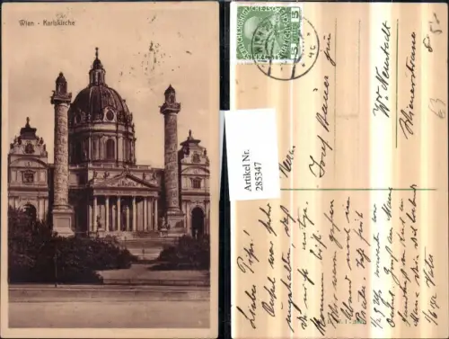 285347,Wien Wieden Karlskirche Kirche
