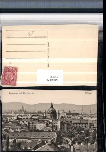 330993,Wien Wieden Panorama m. Karlskirche Kirche