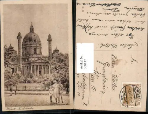 368137,Künstler AK Wien Wieden Karlskirche Kirche