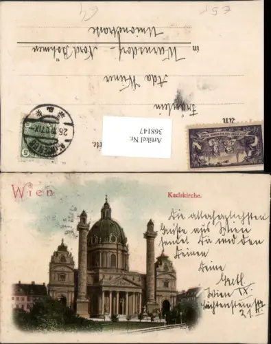 368147,Wien Wieden Karlskirche Kirche