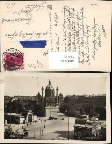 382714,Wien Wieden Karlsplatz Karlskirche Kirche