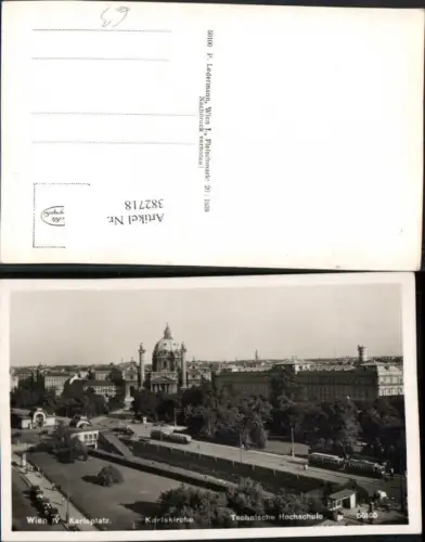 382718,Wien Wieden Karlsplatz Karlskirche Kirche Technische Hochschule