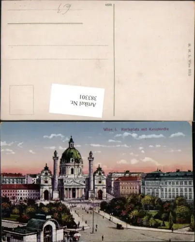 383301,Wien Wieden Karlsplatz m. Karlskirche Kirche