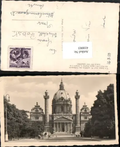 410003,Wien Wieden Karlskirche Kirche