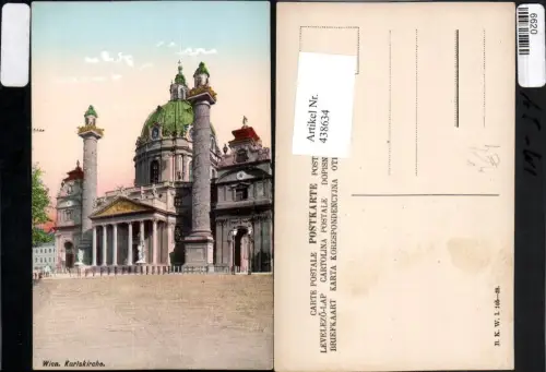 438634,Wien Wieden Karlskirche Kirche pub B.K.W.I. 105/38