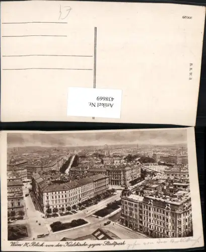 438669,Wien Wieden Teilansicht Blick von d. Karlskirche geg. Stadtpark