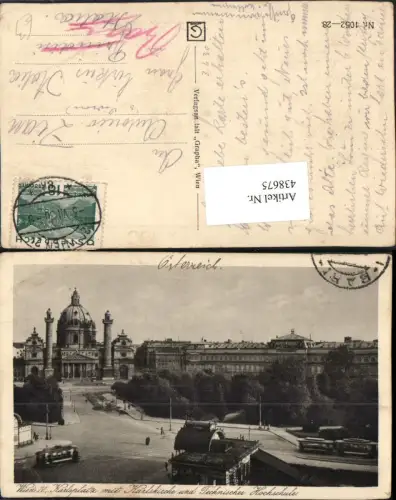 438675,Wien Wieden Karlsplatz m. Karlskirche u. Technischer Hochschule