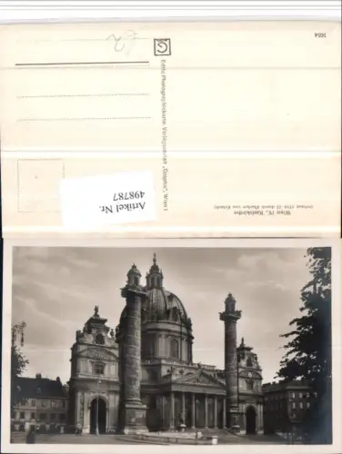 498787,Wien Wieden Karlskirche Kirche