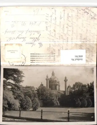 498791,Wien Wieden Karlskirche Kirche