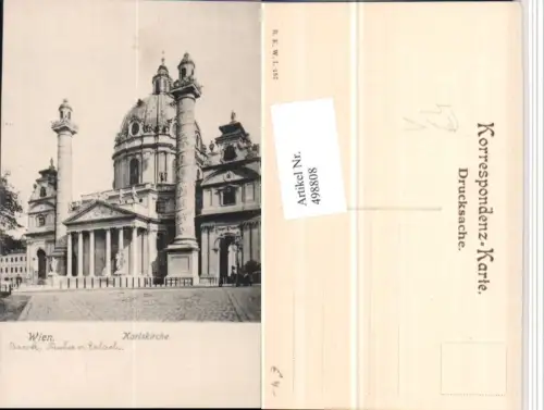 498808,Wien Wieden Karlskirche Kirche pub B.K.W.I. 157