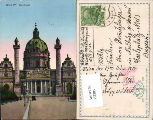 532885,Wien 4 Wieden Karlskirche