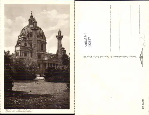 532887,Wien 4 Wieden Karlskirche