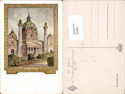 532891,G.F. Schülz Wien 4 Wieden Karlskirche 10. Deutsches Sängerbundfest AK 1928
