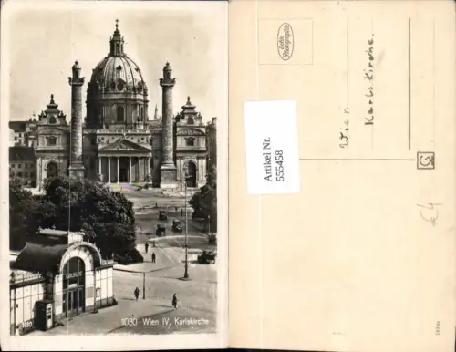 555458,Wien Wieden Karlskirche Karlsplatz