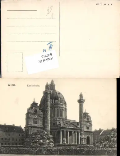 600710,Wien Wieden Karlskirche