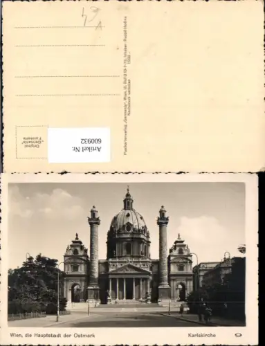 600932,Foto Ak Wien Vienna Wieden Karlskirche Kirche pub Germania 9