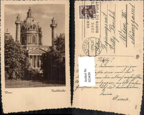 653439,Wien Vienna Wieden Karlskirche