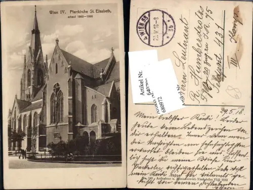 680972 Wien Neubau Pfarrkirche St. Elisabeth